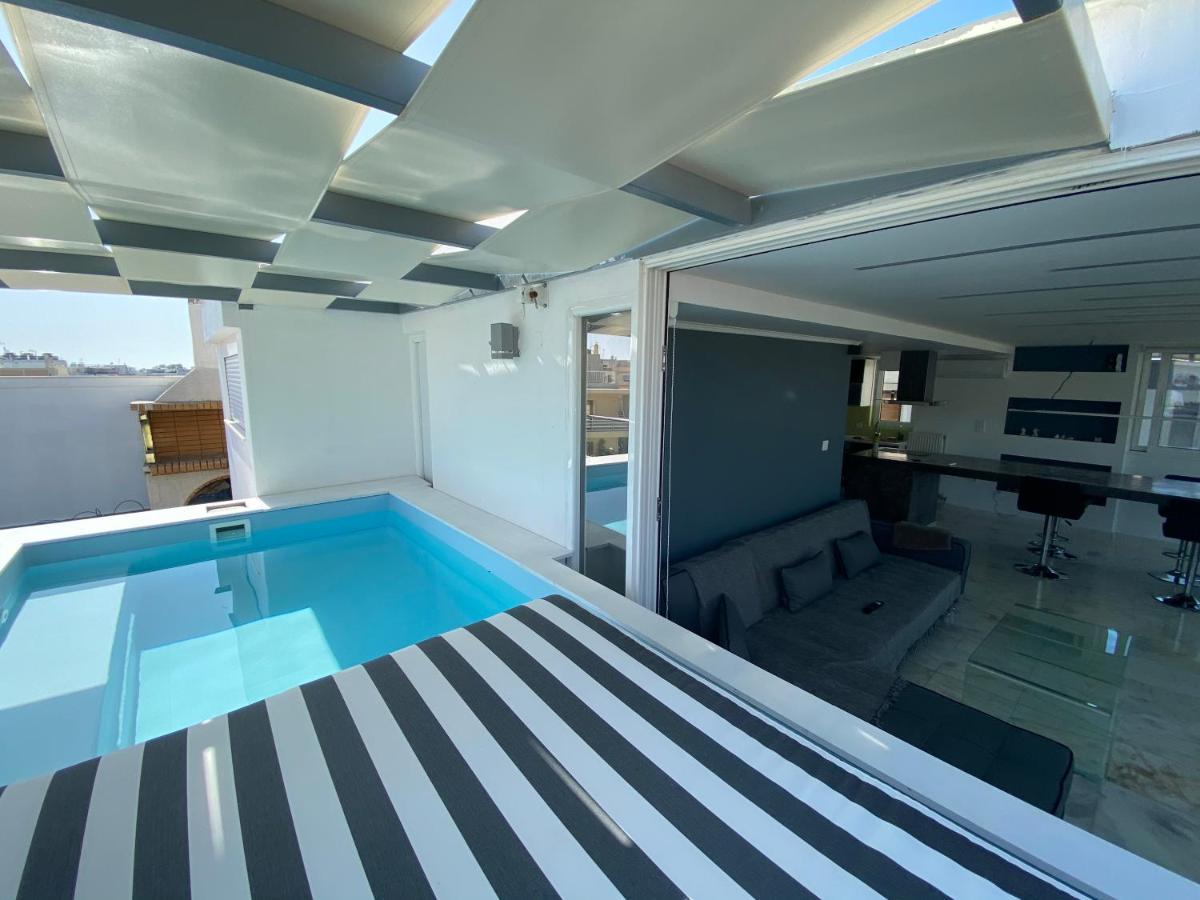 Citycenter Penthouse Mini Private Pool With Hydromassage And Great Town View Aten Exteriör bild